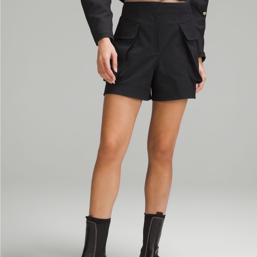 lululemon athletica Black Cargo Shorts